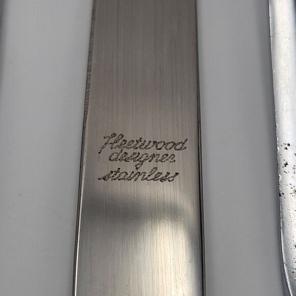 1960's TOWN & COUNTRY Carving Set  Mother of Pearl Fleetwood Set of 3 vintage - Picture 9 of 9